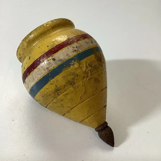 Ancienne Toupie Française En Laiton 1870 - Jouet XIXème Pour Collection