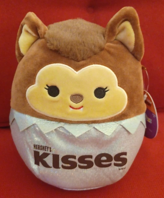 LYCA WEREWOLF 8 Squishmallow Hershey s Kisses Themed Brown Silver lyca-werewolf-8-squishmallow-hershey-s-kisses-themed-brown-silver