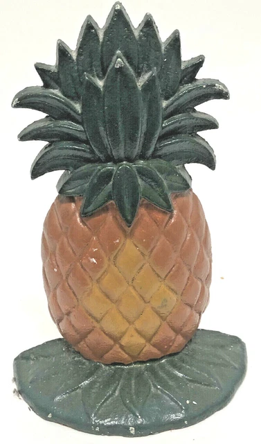 Cast Iron Doorstop Pineapple Metal Door Upper Deck 1996