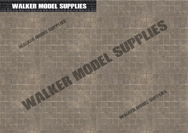 1:18 scale (3xA4) Garage wall - Peel and Apply sticker model car 59