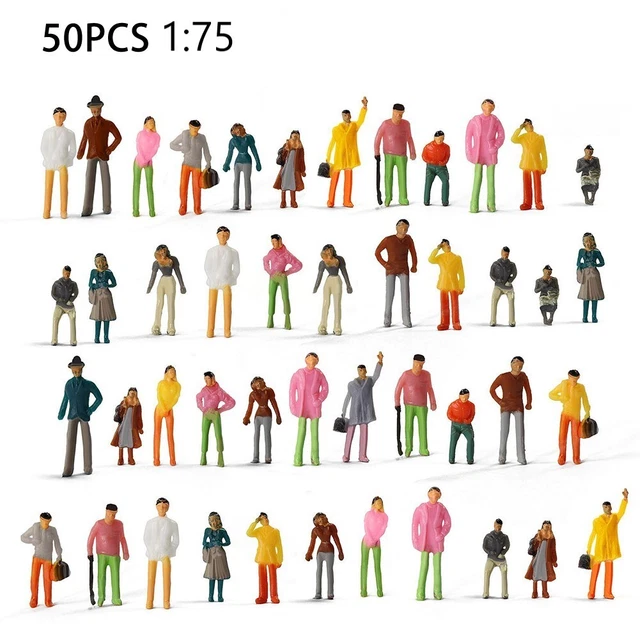 ENSEMBLE DE 60 chevaux peints trains maquettes échelle N pour aménagements EUR 27,16 - FR