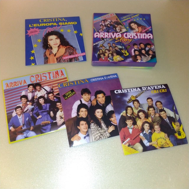 4 CD CRISTINA D'avena Arriva Cristina Story Telefilm Collana Cartoon