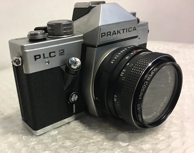  Fotocamera PRATIKA PLC 2 Pentacon Electric 1.8 / 50, completo di custodia