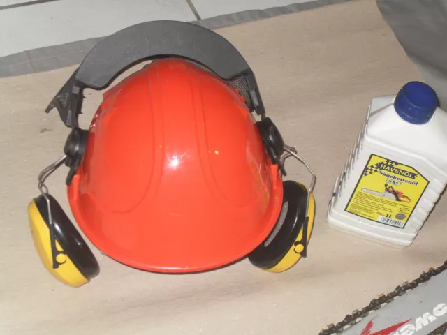 Peltor Forstschutzhelm Visier Orange Forsthelm Helm kettensäge Kopfschutz
