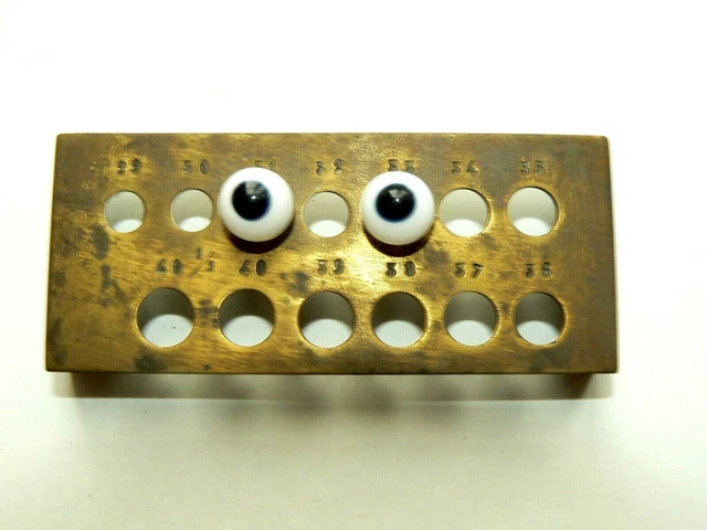 Poupée Ancienne Yeux verre Antique Bisque Doll Eyes Glass Pop Puppe Muneca (8)