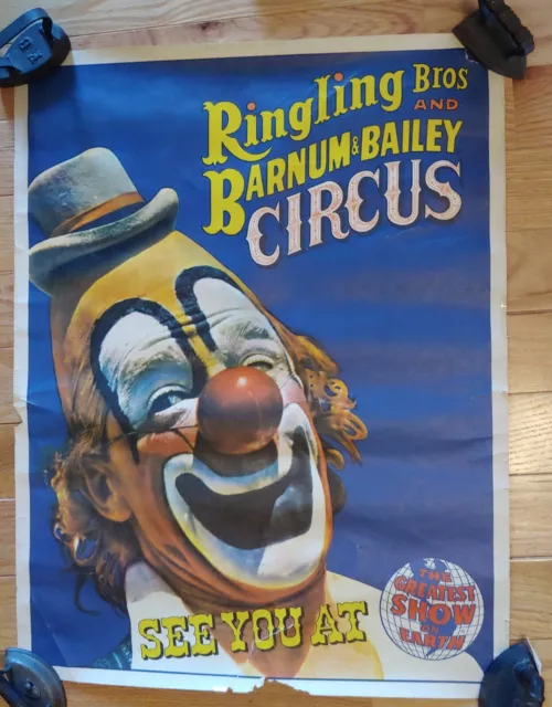 **Vintage Ringling Bros. Barnum & Bailey Circus Poster**Greatest Show On Earth