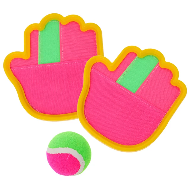 Raquette Scratch De Plage Sport Jeu, Tennis Baseball Eté Jeu Plage Jouets avec 3 Balles Deux Modes De Jeu Jouets en Plein Air - Sport
