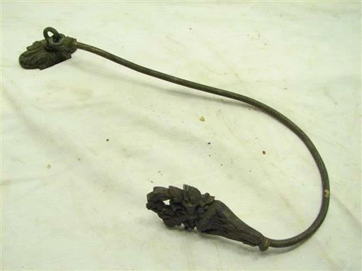 Antique Brass Victorian Drapery Curtain Hook Ornate Architectural Ceremonial