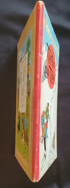 Tintin au Tibet - EO française 4ème plat B29 - 1960 - cote