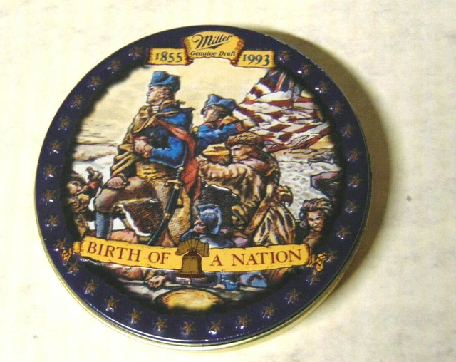 1993 Miller Genuine Draft Beer Coaster Set 1776 Birth of a Nation