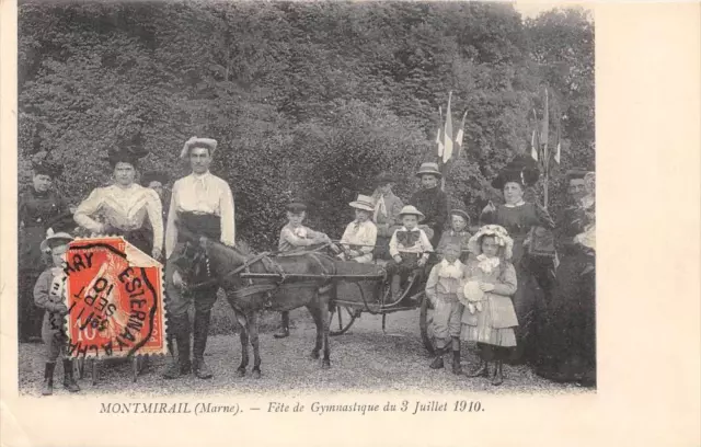 Cpa 51 Montmirail Gymnastics Party July 3, 1910 Coupling