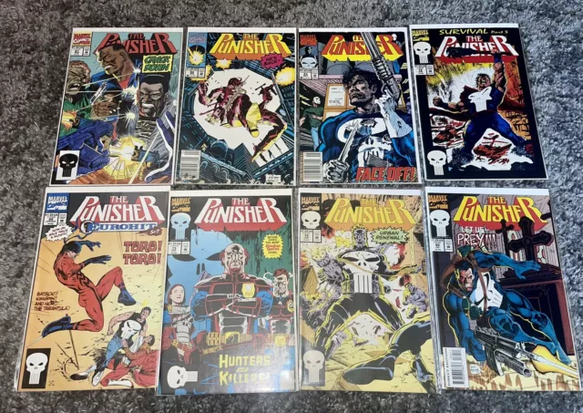 Marvel The Punisher Comics Bundle Lot Of 8 VG+ #61,62,63,68,73,74,79,80