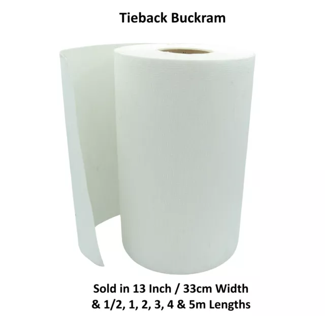 Tieback Buckram Mesh Fabric Stiffener for Sewing - Sold By Various Lengths