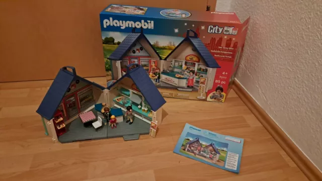 Playmobil City Life 70111,Mitnehm- Restaurant,Diner,Imbiss Tragbar u. klappbar.