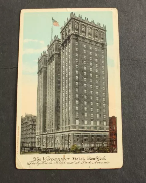 A New York City  Postcard    Hotel Vanderbilt, Park Avenue, c1920's