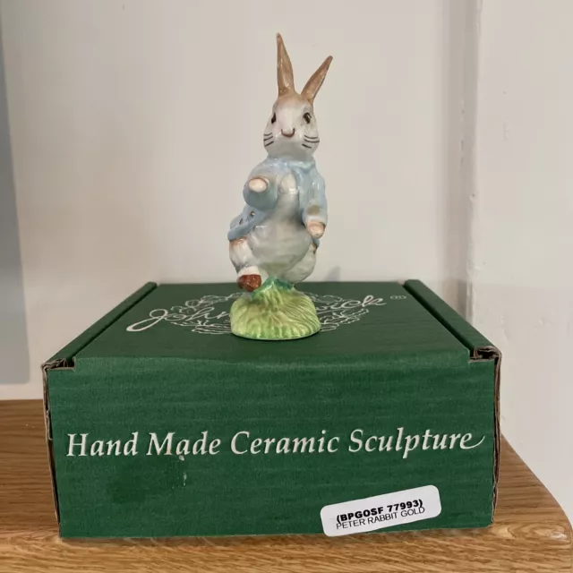Beswick Beatrix Potter Figurine Figure Peter Rabbit Gold Back Stamp