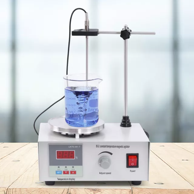 85-2 Magnetic Stirrer Hot Plate Mixer Stirring Liquid Mixing 2000ml 12x12cm 220V