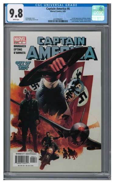 Captain America #6 (2005) Key 1st Appearance White Soldier CGC 9.8 DD389