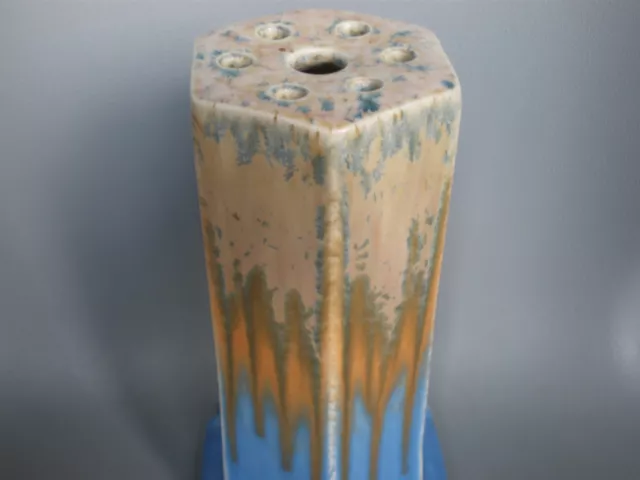 Ruskin Large Crystalline Glazed Flower Vase 1925 Signed Howson Taylor To Base