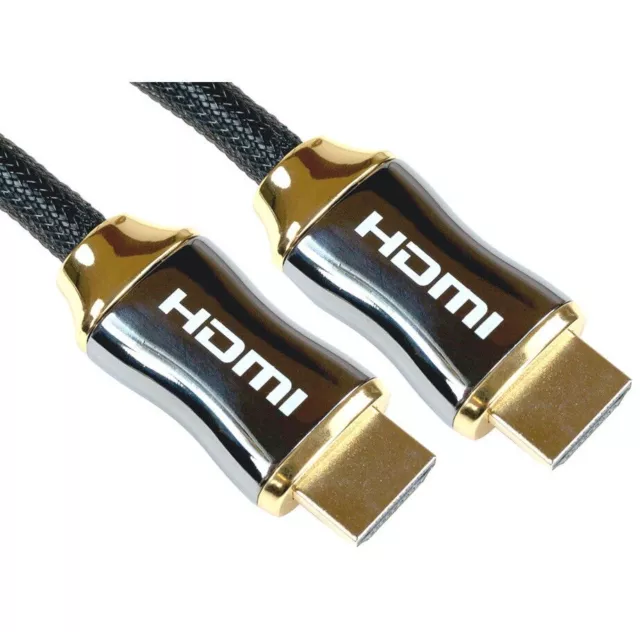 Cavo HDMI 4K 2.0 Ultra HD Alta Velocità 2160p TV Placcato Oro PS4 Sky Xbox Virgin