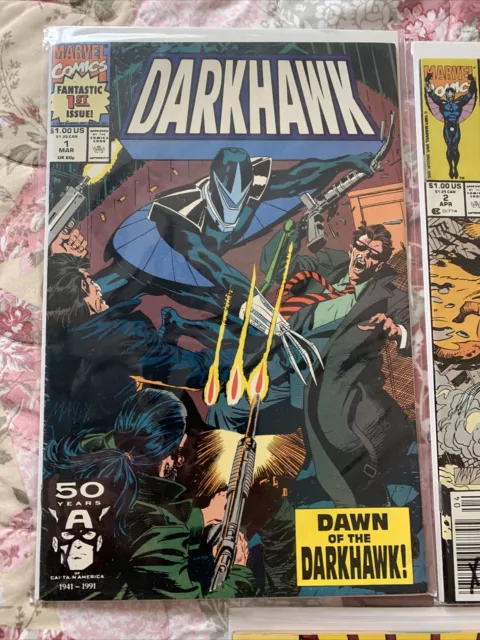 Darkhawk #1, #2, #25 1991 marvel 1st App , 2nd App and Origin KEYS! 1st New Suit 2