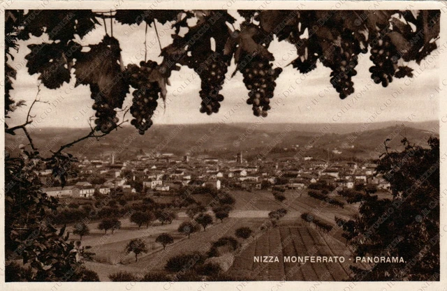 1947 NIZZA MONFERRATO Panorama Asti Cartolina