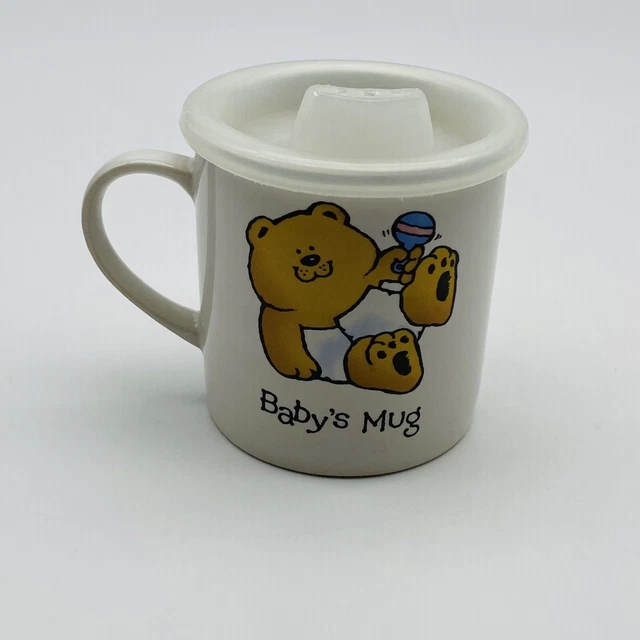 Russ Berrie The Bear Family Ceramic Baby’s Mug with Lid Only