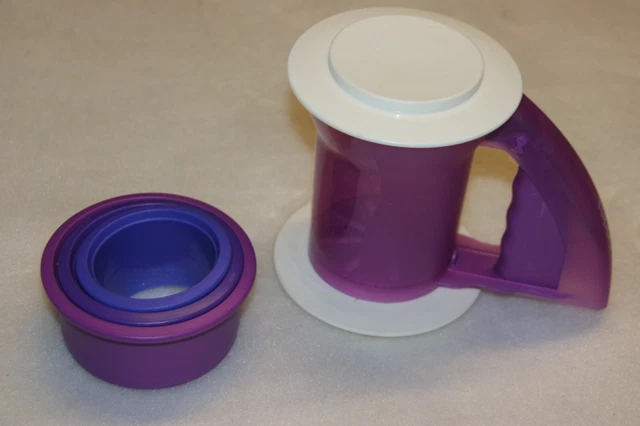 Tamis à sucre ou à farine Tupperware blanc vintage 1989 avec détails