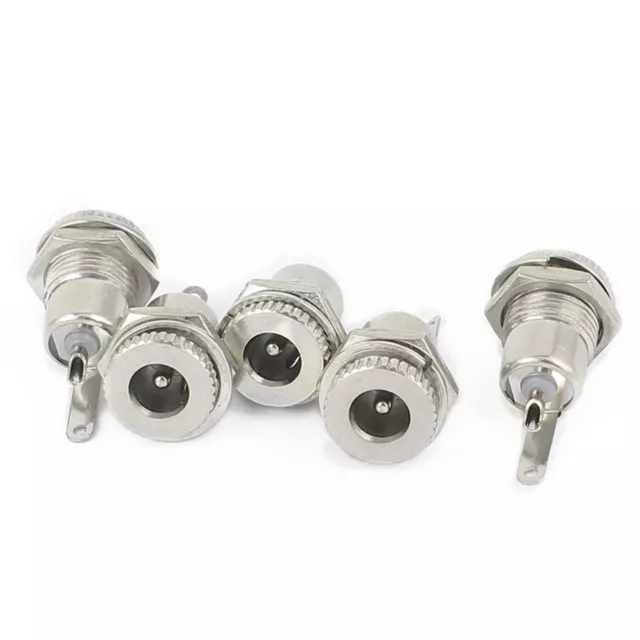 5pcs 5.5 mm x 2.1mm DC Power Jack Socket Female Panel Mount Connector DC-099 ~mj