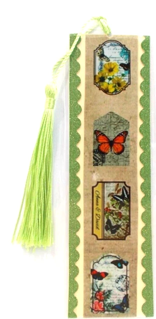 Butterfly's Victorian Lace Vintage Unique Exquisite Laminated Bookmake Women #3