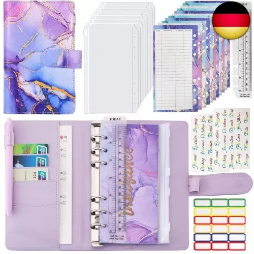 Budget Planner Cash Stuffing Set, A6 Geld Organizer Budgetplaner Binder, Full