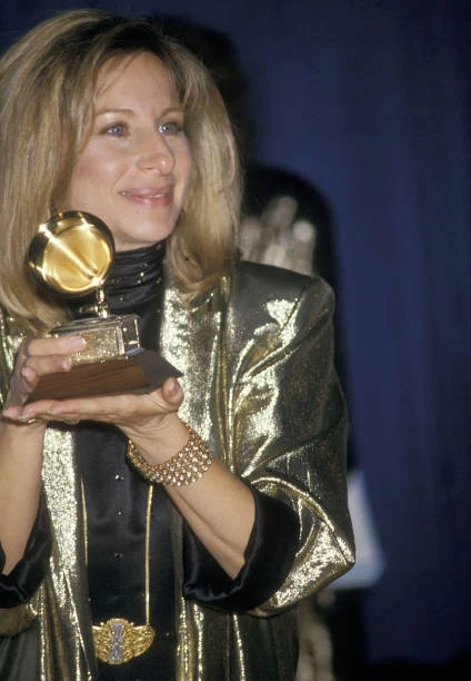 ACTRESS SINGER BARBRA Streisand attends the Grammy Awards 1987 OLD ...