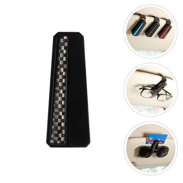 2 pz occhiali da sole montatura auto occhiali da sole clip occhiali da auto custodia nera