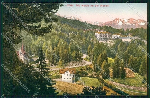 Trento Passo della Mendola Hotel cartolina RB8920