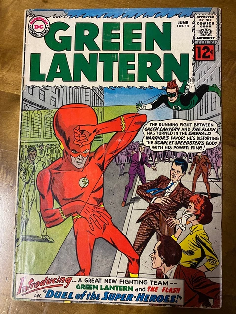 Green Lantern 13 - 1st silver age meeting of Green Lantern and Flash