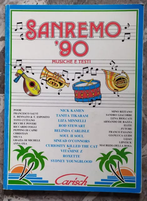 Spartito Spartiti - Sanremo 1990 Musiche e Testi Carish