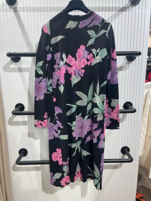 LEONARD Sublime  Robe Très Bon État 100% laine, motif floral