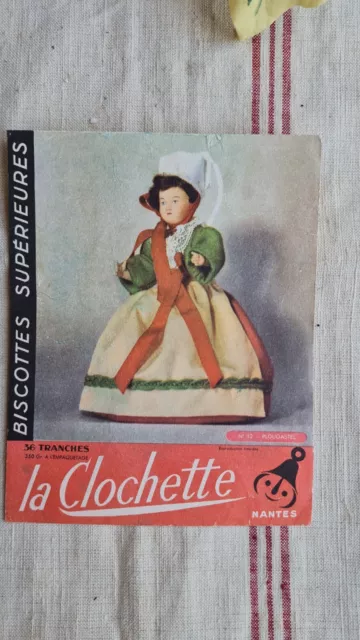 Ancien Buvard Publicitaire Biscottes La Clochette