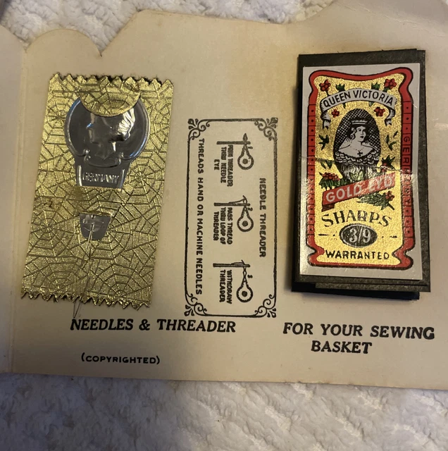 Queen Victoria Sharps Needles Advertisement Ideal laundry & Dry Cleaning Vintage
