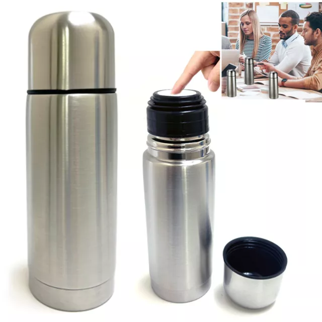 Vacuum Flask Coffee Bottle Thermo Stainless Steel 12 Hrs Hot Cold Travel 12 Oz