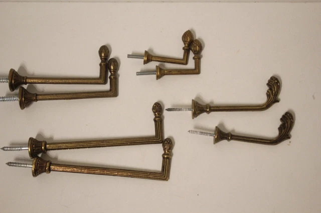 Paire d'embrasses de rideaux françaises en bronze antique