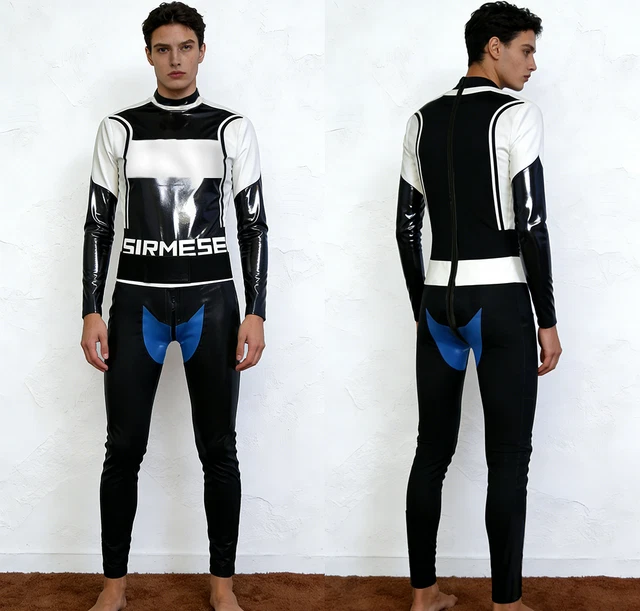 Tuta In Lattice Mr Muscles Con Cerniera Frontale - Negozio Latex UK - Foto 2