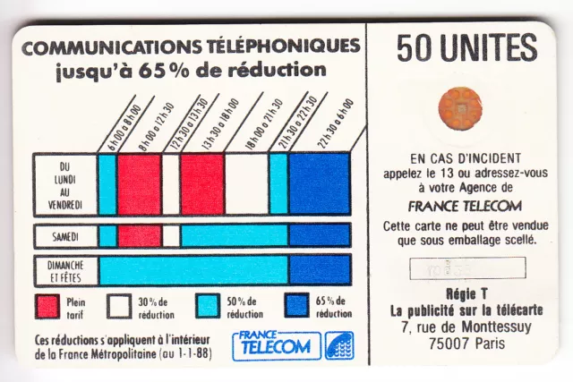 VARIETE TELECARTE CORDON BLANC .. 50U Ko58 RECTIFIE TRAIT IMPACT/PE.10635  C.?€