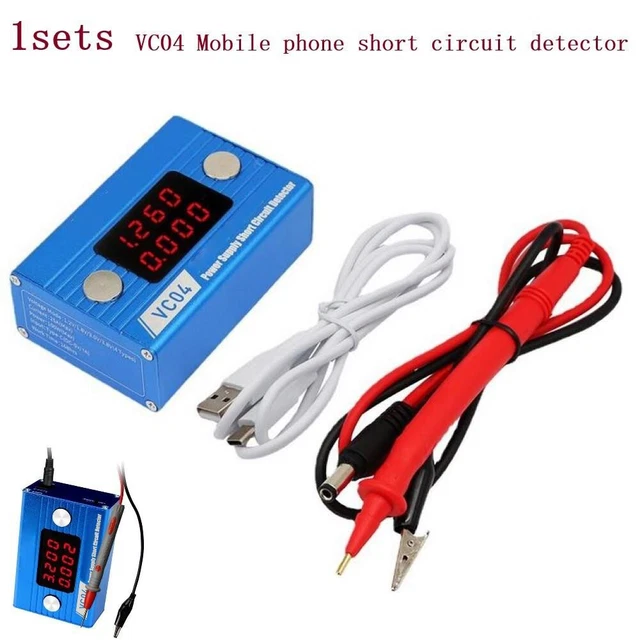 VC04 Court Killer Circuit Détecteur De Type C 5V Dc Chargeur 4-digit Numérique