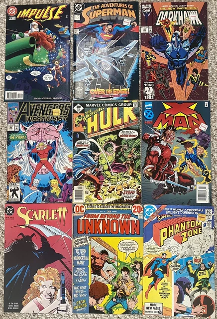 Huge Lot Of 63 Comics! Marvel DC Hulk Iron Man Batman Spiderman Superman Flash
