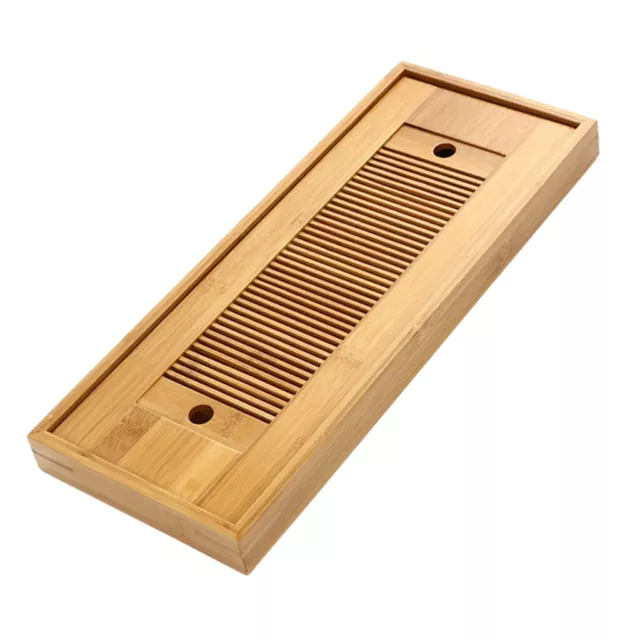 Bamboo Tea Tray Gongfu Tea Coffee Serving Tray with Water Storage Table Tray