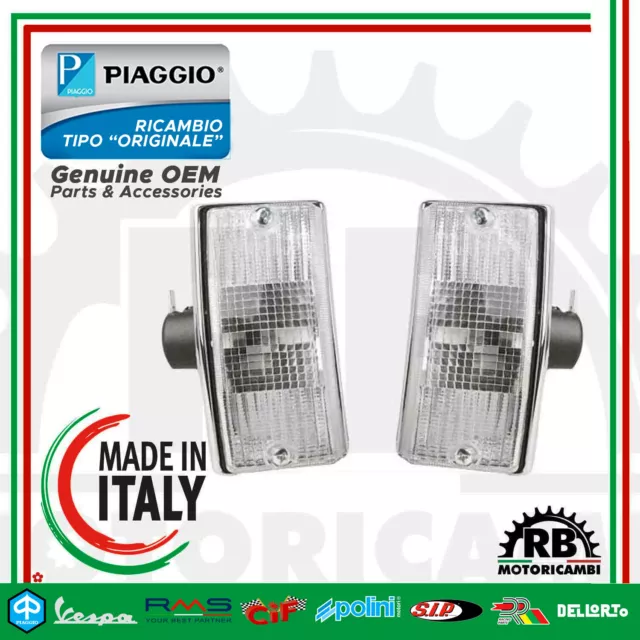 Kit 2 Frecce Bianche Anteriore Vespa 1Serie Arcobaleno Millennium Lml Ci0175