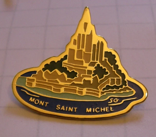 Pièce Commémorative Mont-Saint-Michel – Fer Doré – Armoiries Françaises – Collection Patrimoine – 4 Cm, 35 G