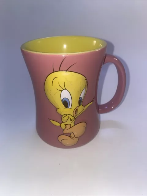 Tweety Bird Looney Tunes Mug 3D Pink Ceramic Coffee Cup by Xpress Warner Brother