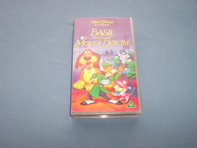 Basil The Great Mouse Detective Animated Film 1986 Vhs Pal Video Tape